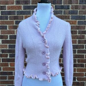 Habitual Kids Lavender Ruffle Sweater